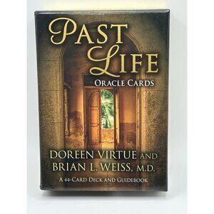 Past Life Oracle Cards Doreen Virtue Brian Weiss Guidebook & 44 Card Deck Tarot